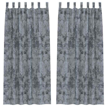 Vidaxl velvet gordijnen 2 pcs zilvergrijs 260 x 140 cm fluweel