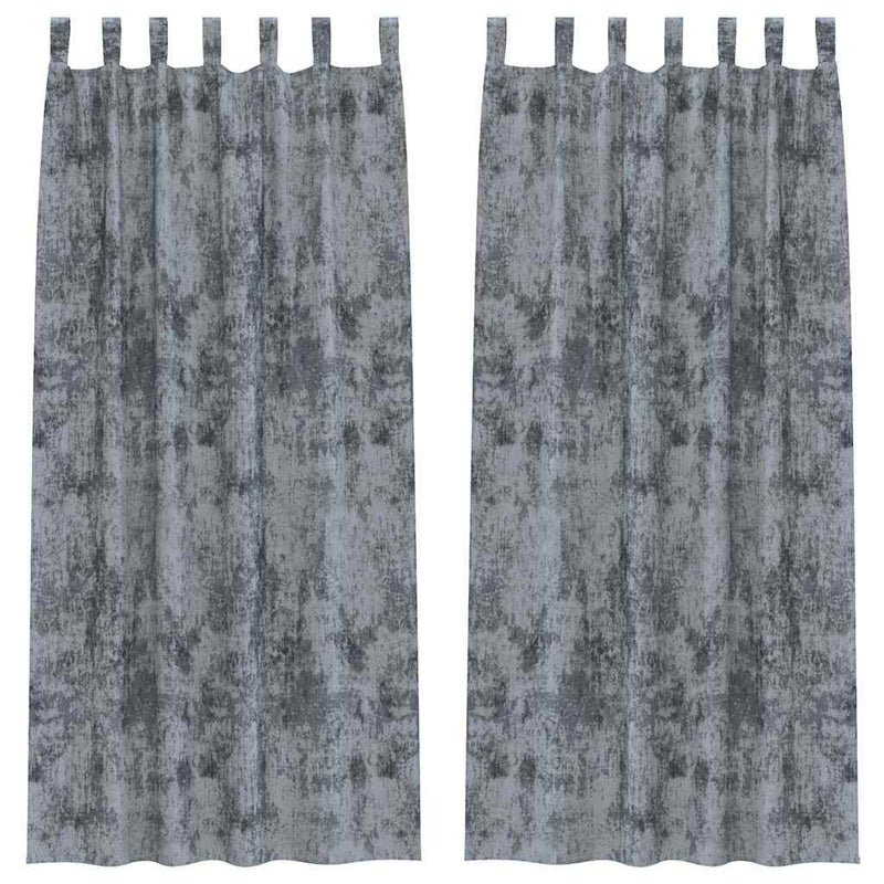 Load image into Gallery viewer, Vidaxl velvet gordijnen 2 pcs zilvergrijs 260 x 140 cm fluweel

