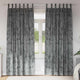 Vidaxl velvet gordijnen met gordijnen 2 pcs grijs 245 x 140 cm fluweel