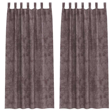 Vidaxl velvet gordijnen met gordijnen 2 pcs bruin 225 x 140 cm fluweel