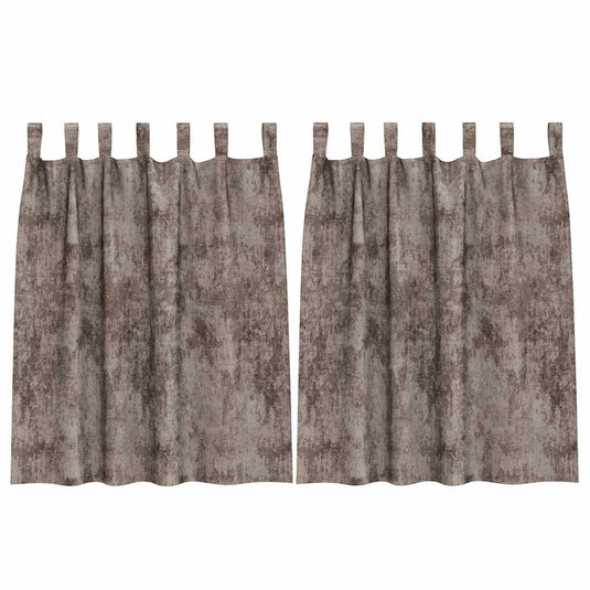 Vidaxl velvet gordijnen 2 pcs cappuccino 140 x 140 cm fluweel