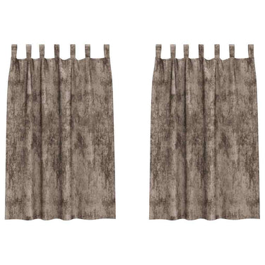 Vidaxl velvet gordijnen 2 pcs cappuccino 175 x 140 cm fluweel