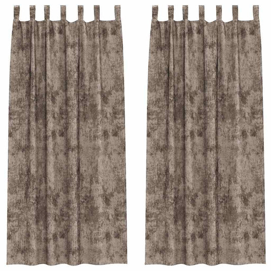 Vidaxl velvet gordijnen 2 pcs cappuccino 260 x 140 cm fluweel