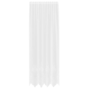 Vidaxl kantgordijn met gordijnen bloemen wit 260 x 150 cm polyester