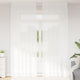 Vidaxl kantgordijn met gordijnen bloemen wit 260 x 150 cm polyester