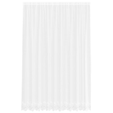 Vidaxl kantgordijn met gordijnen bloemen wit 280 x 300 cm polyester