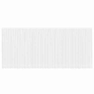 Vidaxl kantgordijn met gordijnen bloemen wit 220 x 900 cm polyester