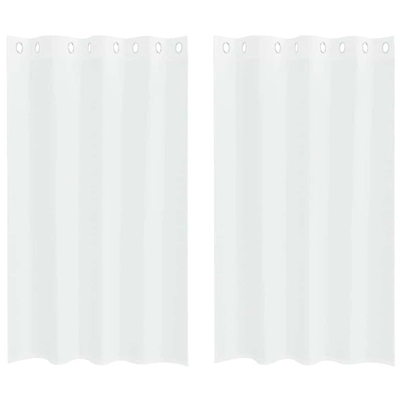 Load image into Gallery viewer, Vidaxl voile gordijn met gordijnen 2 pcs wit 175 x 140 cm polyester
