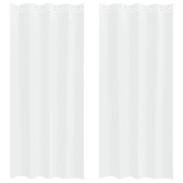Vidaxl voile gordijn met gordijnen 2 pcs wit 245 x 140 cm polyester