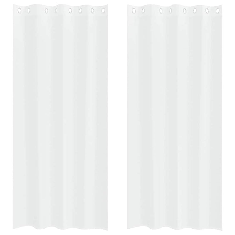 Load image into Gallery viewer, Vidaxl voile gordijn met gordijnen 2 pcs wit 245 x 140 cm polyester
