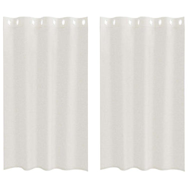 Vidaxl voile gordijn met gordijnen 2 pcs crème 175 x 140 cm polyester