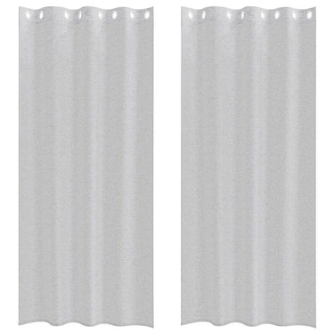 Vidaxl voile gordijn 2 pcs lichtgrijs 260 x 140 cm polyester