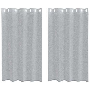 Vidaxl voile gordijn 2 pcs donkergrijs 175 x 140 cm polyester
