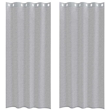 Vidaxl voile gordijn 2 pcs donkergrijs 260 x 140 cm polyester