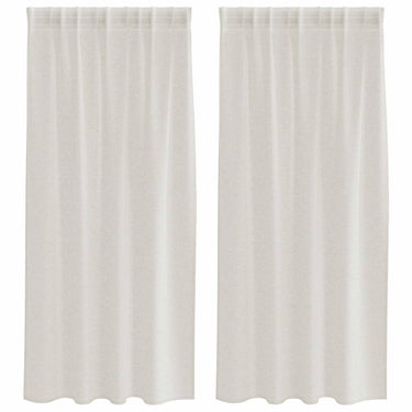 Vidaxl voile gordijn met gordijnen 2 pcs crème 175 x 140 cm polyester