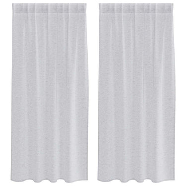 Vidaxl voile gordijn 2 pcs lichtgrijs 175 x 140 cm polyester