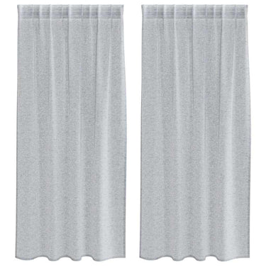 Vidaxl voile gordijn 2 pcs donkergrijs 175 x 140 cm polyester