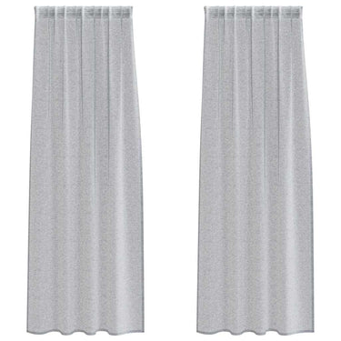 Vidaxl voile gordijn 2 pcs donkergrijs 260 x 140 cm polyester