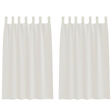 Vidaxl voile gordijn met gordijnen 2 pcs crème 175 x 140 cm polyester