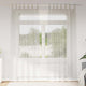 Vidaxl voile gordijn met gordijnen 2 pcs crème 260 x 140 cm polyester