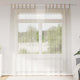 Vidaxl voile gordijn met gordijnen 2 pcs zand 245 x 140 cm polyester
