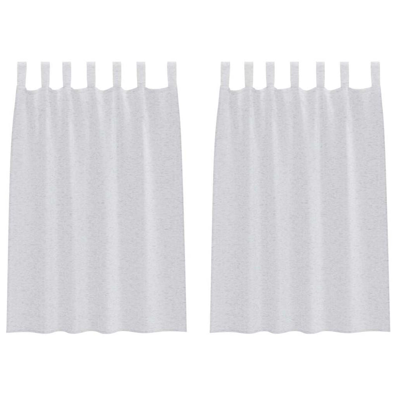 Load image into Gallery viewer, Vidaxl voile gordijn 2 pcs lichtgrijs 140 x 140 cm polyester
