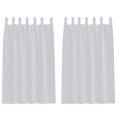 Vidaxl voile gordijn 2 pcs lichtgrijs 175 x 140 cm polyester