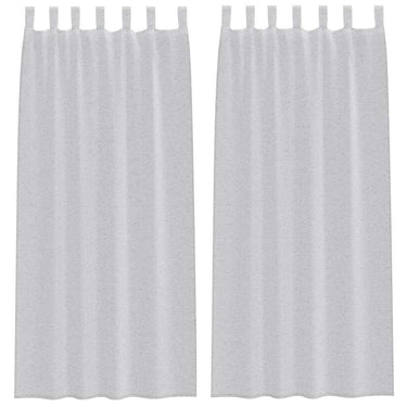 Vidaxl voile gordijn 2 pcs lichtgrijs 260 x 140 cm polyester