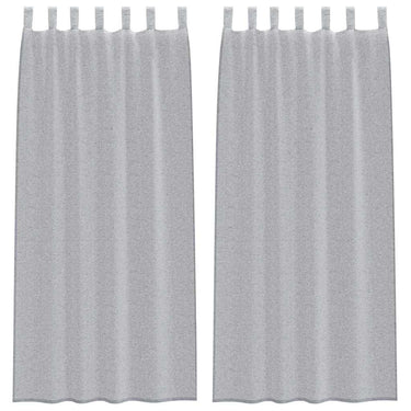 Vidaxl voile gordijn 2 pcs donkergrijs 245 x 140 cm polyester