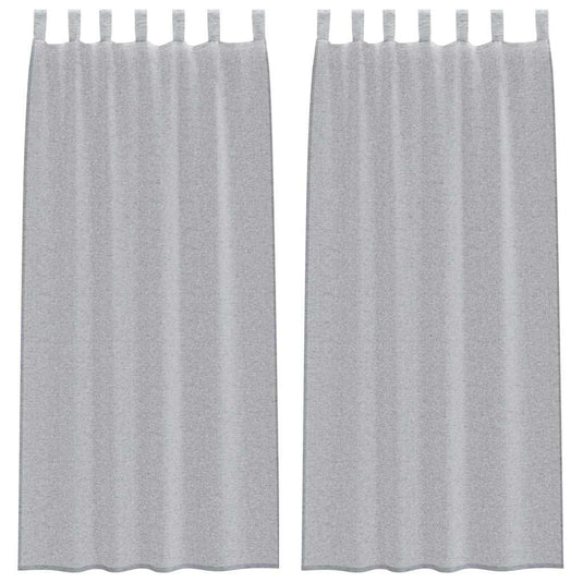 Vidaxl voile gordijn 2 pcs donkergrijs 260 x 140 cm polyester
