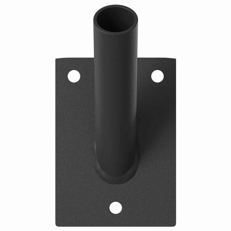 Load image into Gallery viewer, Vidaxl vlaggen mast houder zwart 10,5 x 7,5 x 0,25 cm staal
