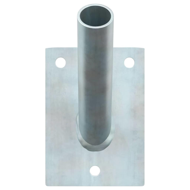 Load image into Gallery viewer, Vidaxl vlaggen mast houder zilver 10,5 x 7,5 x 0,25 cm staal
