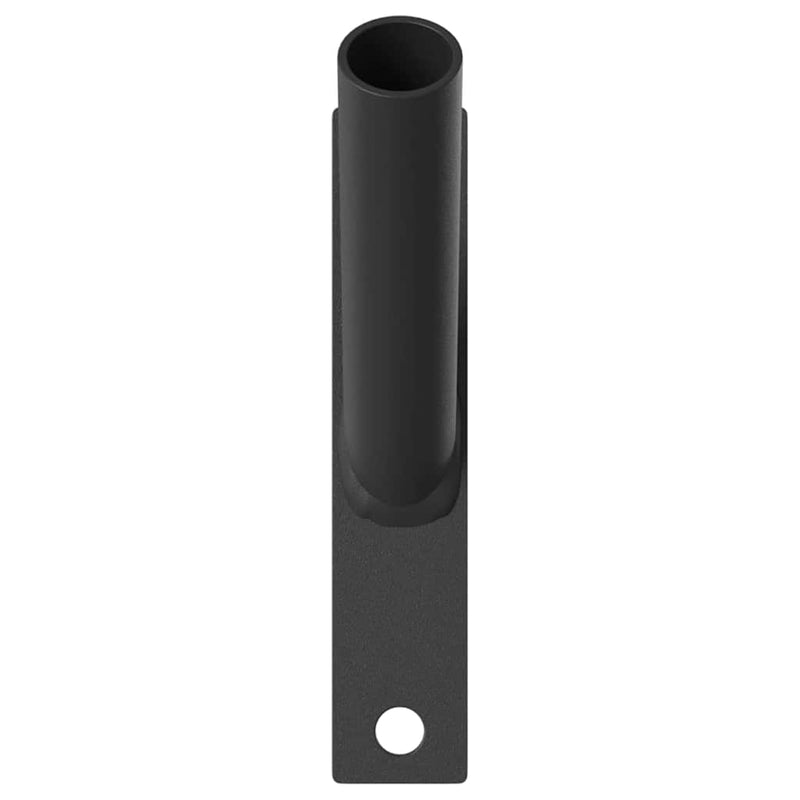 Load image into Gallery viewer, Vidaxl vlaggen mast houder zwart 15 x 3 x 0,35 cm staal

