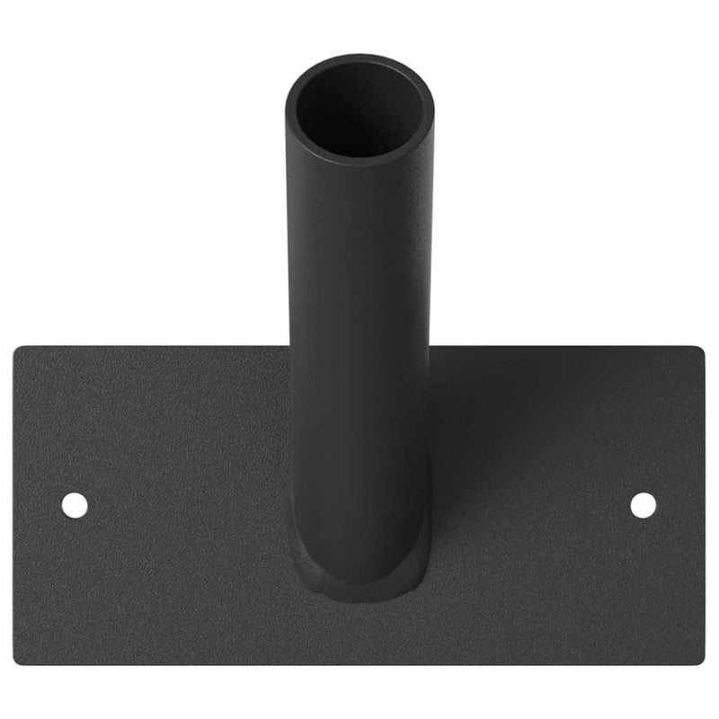 Load image into Gallery viewer, Vidaxl vlaggen mast houder zwart 13 x 6 x 0,2 cm staal
