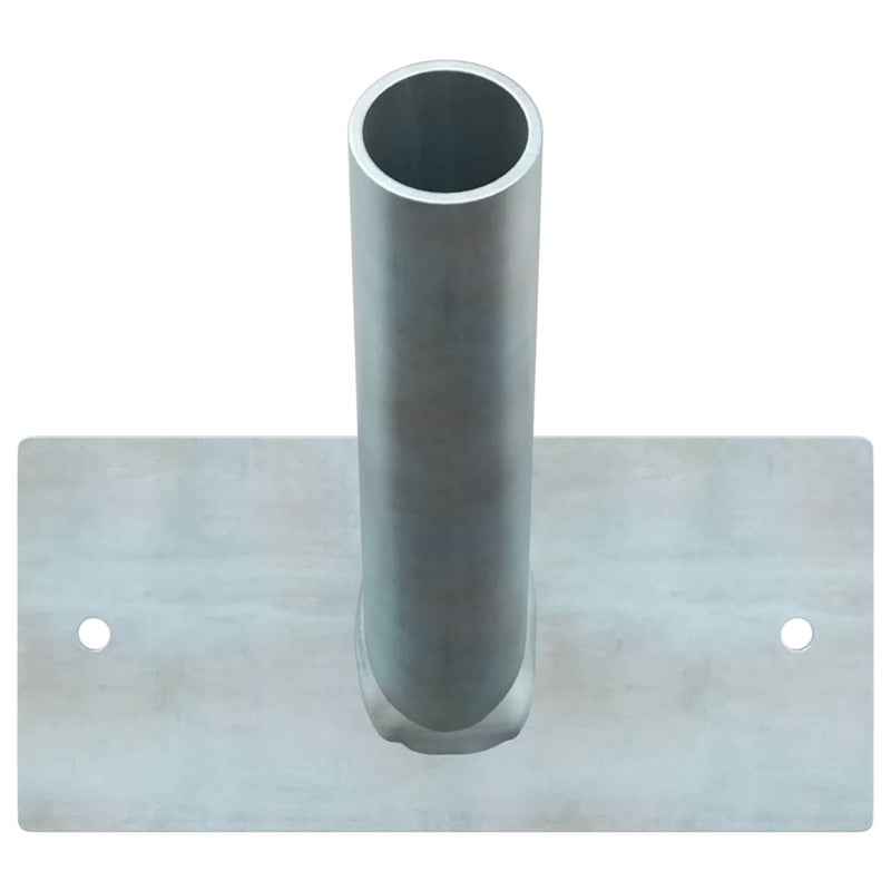 Load image into Gallery viewer, Vidaxl vlaggen mast houder zilver 13 x 6 x 0,2 cm staal
