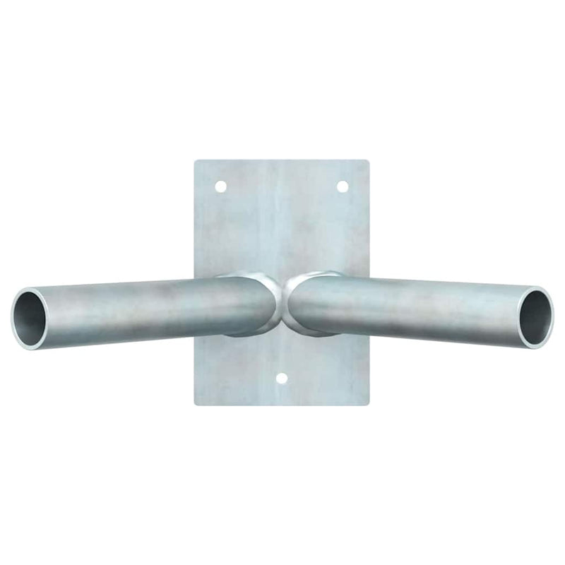 Load image into Gallery viewer, Vidaxl vlaggen mast houder zilver 11,5 x 7,5 x 0,2 cm staal
