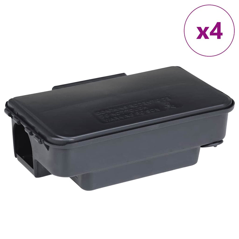 Load image into Gallery viewer, Vidaxl muizenvallen 4 st 22x12,5x7,5 cm zwart
