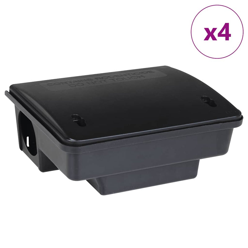 Load image into Gallery viewer, Vidaxl muizenvallen 4 st 23x19x9,5 cm zwart
