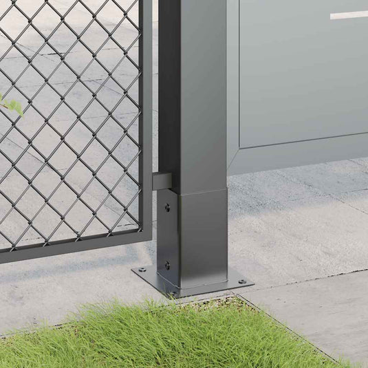 Vidaxl spokkels vierkant 4 st 81x81 mm gepoedercoat staal antraciet