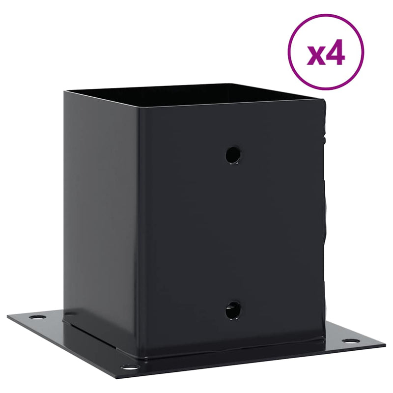 Load image into Gallery viewer, Vidaxl spokkels vierkant 4 st 101x101 mm gepoedercoat staal antraciet
