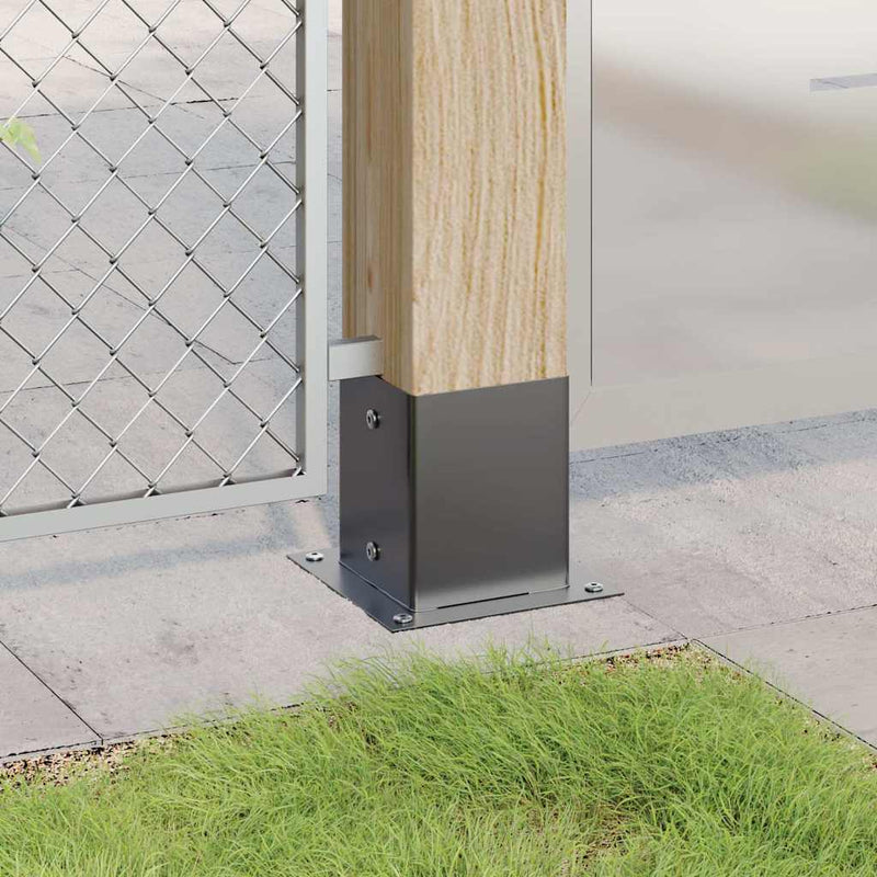 Load image into Gallery viewer, Vidaxl paonderstellen vierkant 4 st 121x121 mm gepoedercoat staal
