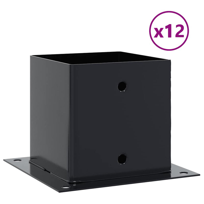 Load image into Gallery viewer, Vidaxl paonderstellen vierkant 12 st 141x141 mm gepoedercoat staal
