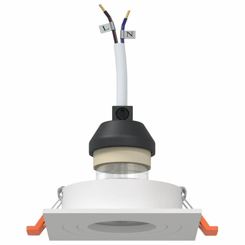 Load image into Gallery viewer, Vidaxl spotje 12 pcs wit 9 x 9 x 2 cm aluminium
