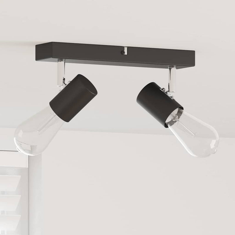 Load image into Gallery viewer, Vidaxl plafondspot met schijnwerpers zwart 26 x 6,5 x 11,5 cm metaal
