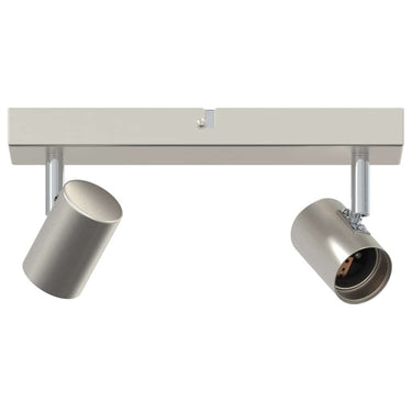 Vidaxl plafondspot met schijnwerpers nikkel 26 x 6,5 x 11,5 cm metaal