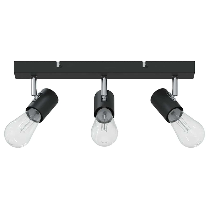 Load image into Gallery viewer, Vidaxl plafondspot met schijnwerpers zwart 38 x 6,5 x 11,5 cm metaal
