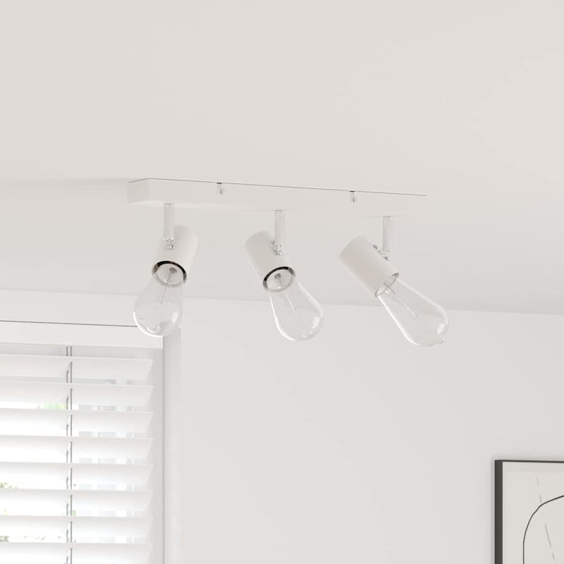 Load image into Gallery viewer, Vidaxl plafondspot met schijnwerpers wit 38 x 6,5 x 11,5 cm metaal
