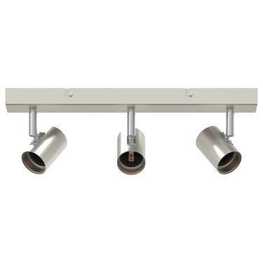 Vidaxl plafondspot met schijnwerpers nikkel 38 x 6,5 x 11,5 cm metaal