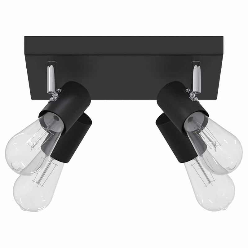 Load image into Gallery viewer, Vidaxl plafondspot met schijnwerpers zwart 26,5 x 26 x 11,5 cm metaal
