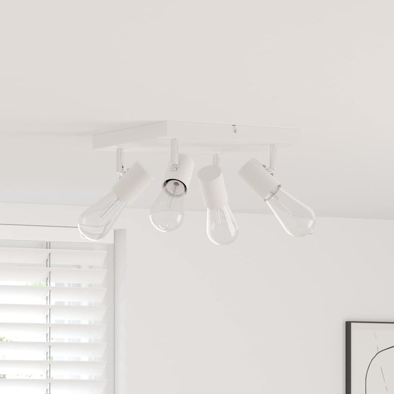 Load image into Gallery viewer, Vidaxl plafondspot met schijnwerpers wit 26,5 x 26 x 11,5 cm metaal
